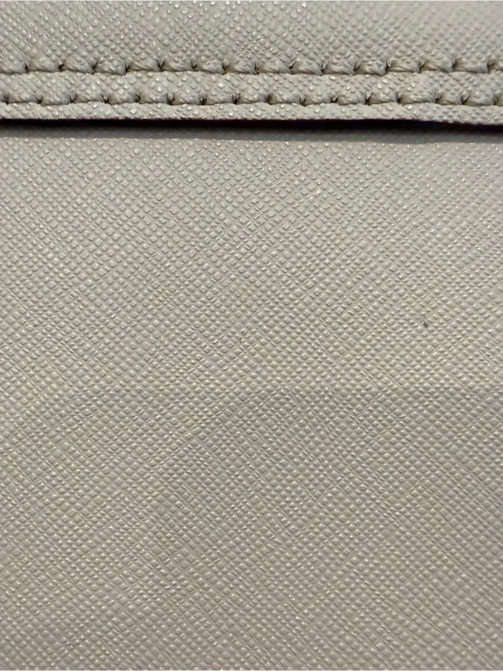 Kate Spade Cream Leather Clutch with Gold Plaque